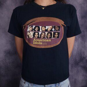 Vintage 00s Y2K American Idol tour youth shirt